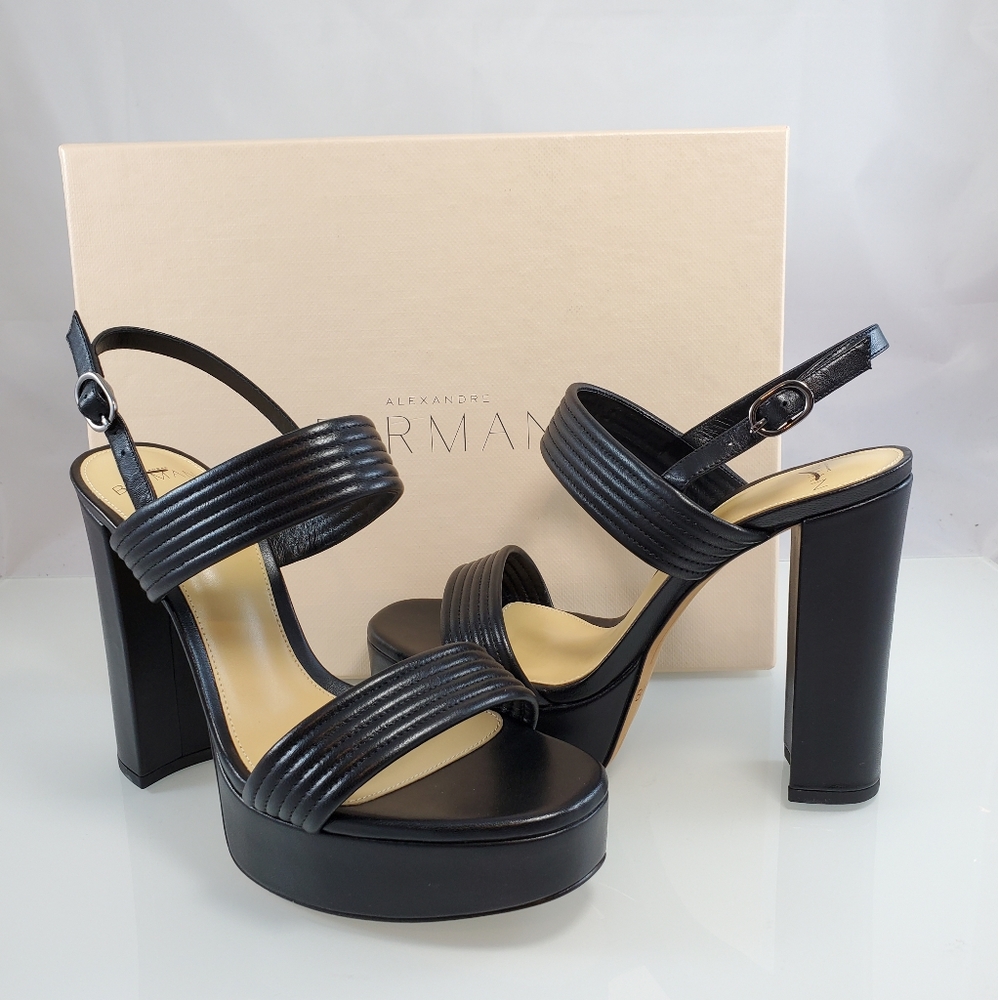 Birman Veronica Leather Platform Heel Pump NWT$695